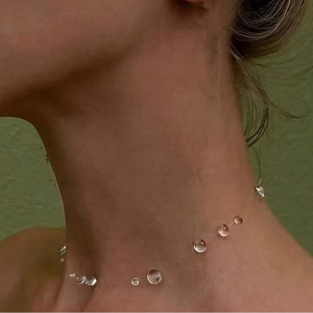 Water drop necklace